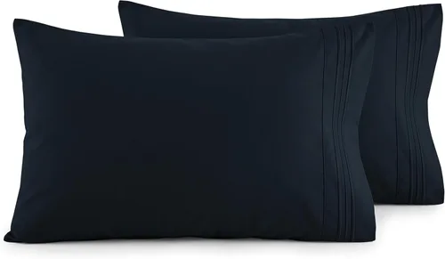 Vista 21 de Elegant Comfort Juego de fundas de almohada ultrasuaves de lujo de 2 piezas - Microfibra premium de calidad hotelera 1500, doble cepillado