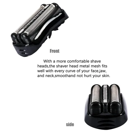 Vista 2 de Hoja de repuesto para afeitadora Braun Serie 3 compatible con Braun Serie 3 Cabezal de repuesto para afeitadora Braun S3 para Electeic Razor 5409