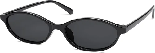 Vista 16 de Gafas de sol retro ovaladas de ojo de gato para mujer, Y2k, gafas de sol estrechas de moda, gafas de sol de diseñador AR82253