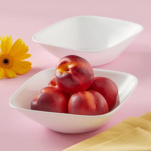 Vista 3 de Corelle Tazón de cereales blanco puro de 22 onzas, paquete de 6