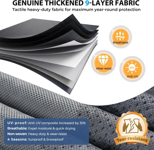 Vista 5 de RVMasking - Funda para remolque de viaje RV de 15-18 pies, cubierta de cámper de 7 capas extra gruesa, impermeable y resistente al viento
