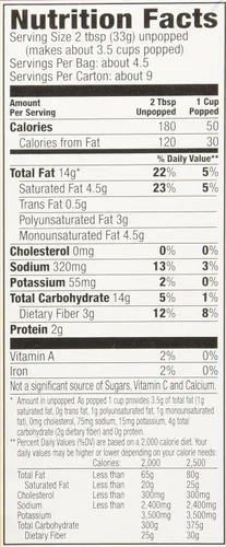 Vista 2 de Orville Redenbacher, Palomitas de maíz con mantequilla para verter sobre el cine, caja de 9.9 oz