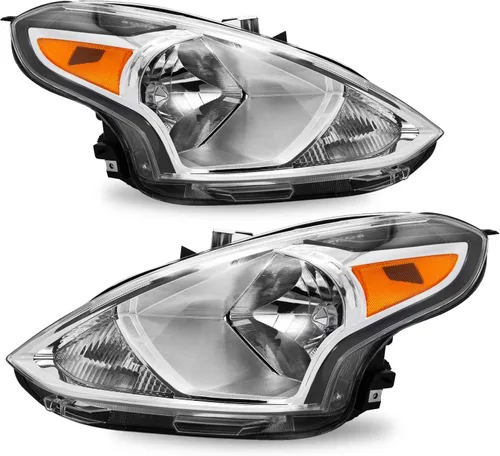 Vista 8 de SOCKIR Ensamble de faros delanteros compatible con Nissan Versa 2015-2019 estilo OEM halógeno, reemplazo para lado izquierdo del conductor