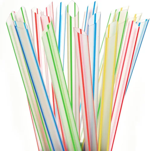 Vista 10 de ALINK 100 pajitas Boba de plástico negro, 0.472 in extra anchas desechables para té de burbujas, perlas popping – 8.5 pulgadas