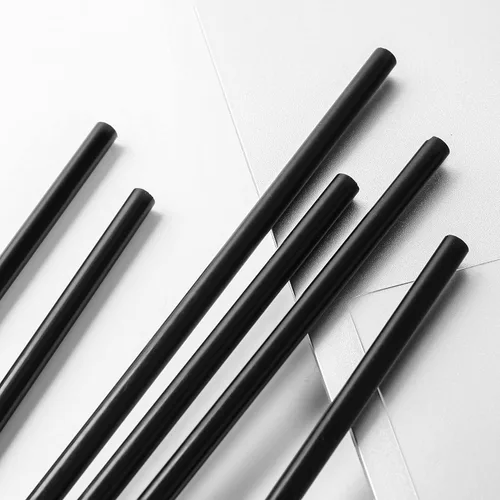 Vista 2 de Varilla redonda de plástico de copolímero de acetal de 6 mm de diámetro, 20 cm de longitud - Color negro - Paquete de 6 (6mm×20cm, 6)