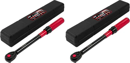 Vista 13 de Hairich Llave dinamométrica de 1/4 pulgada, llave dinamométrica de doble dirección pequeña 20-220 pulgadas.libras/2.3-24.9Nm, 72 dientes de alta