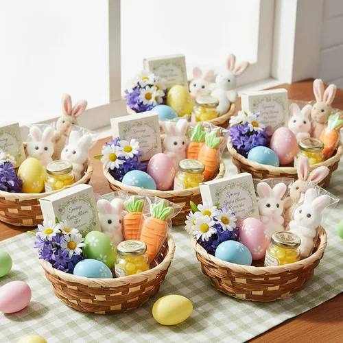 Vista 9 de Nicunom Paquete de 12 cestas redondas de regalo, cestas pequeñas de bambú para pan y frutas, cestas de pan tejidas de 7 pulgadas, cestas para servir