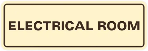 Vista 20 de All Quality Letrero eléctrico estándar para habitación, color negro, pequeño (1 unidad)