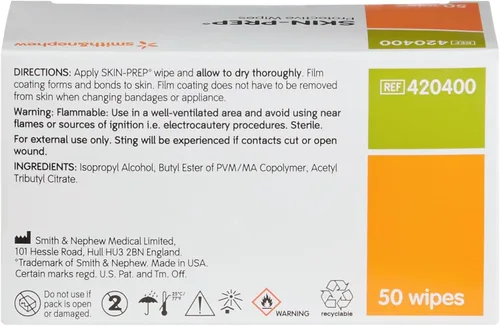Vista 3 de skin-prep Barrera protectora Wipe por Smith & Nephew