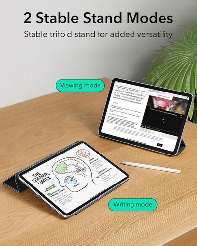 Vista 8 de ESR Funda para iPad Pro de 13 pulgadas (M5/M4) 2025/2024, Conexión Magnética Potente, Funda Delgada de Soporte Tríptico, Compatible con Pencil Pro