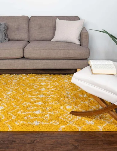 Vista 21 de Unique Loom Alfombra marroquí Trellis Shag Collection - Meknes (2 x 5 pies 1 pulgada, color marfil/gris)