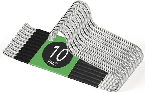 Vista 3 de Perchas para colchas, paquetes de 10 perchas resistentes para edredones, edredones, manteles, toallas (ancho extendido: 16.5 pulgadas)