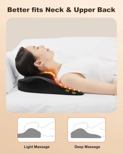 Vista 6 de Beleduc Shiatsu - Masajeador de espalda con calor, masajeador de espalda para dolor de espalda, tejido profundo, masaje de vibración, almohada