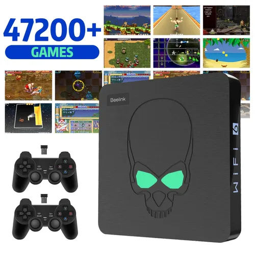 Consola de juegos retro con juegos integrados de 47200+, consola emuladora compatible con PSPN64MAMEPS1SSGBANES, consola de videojuegos Beelink