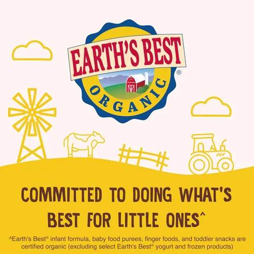 Vista 8 de Earth's Best Snacks orgánicos de sésamo para niños pequeños, soplos vegetales, cheddar, 1.55 onzas (paquete de 4)