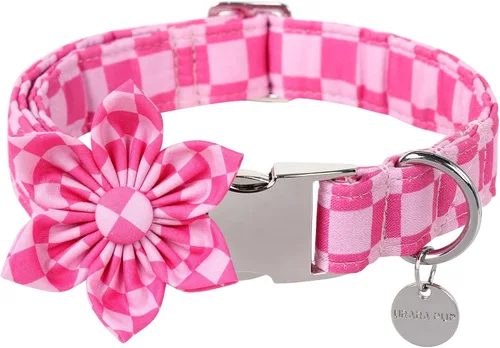 Vista 25 de Collar de perro del día de San Patricio con corbatín, collar de lazo de trébol de la suerte ajustable para perros hembras y niños, collar de perro