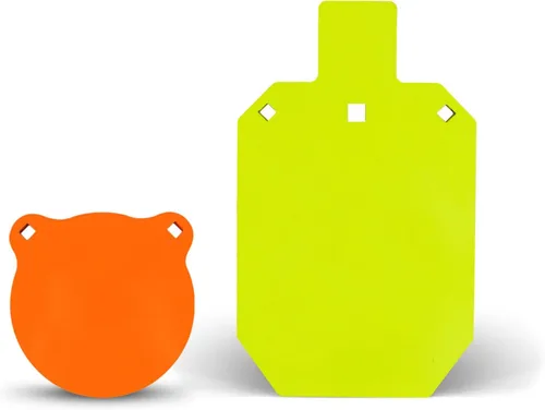 Vista 11 de Highwild Objetivos de Tiro de Acero AR500 Combo Blancos Metálicos Gong Silueta para Campo de Tiro Exterior