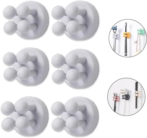 Vista 11 de Portacepillos de dientes de silicona para baños, soporte de afeitar para ducha, soporte de cepillado de dientes, soporte de pared para cepillo