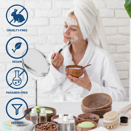 Vista 5 de uh*Roh*Muh Mantequilla de mango refinada prémium – Cuidado de la piel y cuidado del cabello esencial para una hidratación suave y sedosa
