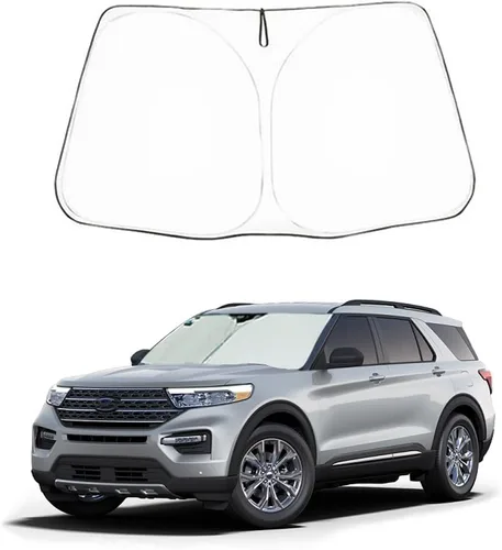 Vista 18 de Parasol plegable para parabrisas delantero de automóvil, ajuste personalizado para Ford F-150 F150 2015-2020 Lariat, King Ranch, Platinum, XL XLT