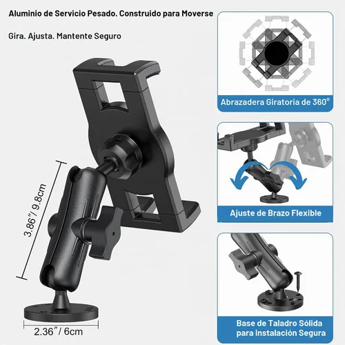 Vista 3 de Soporte industrial de la tableta para el camión y el vehículo, soporte
