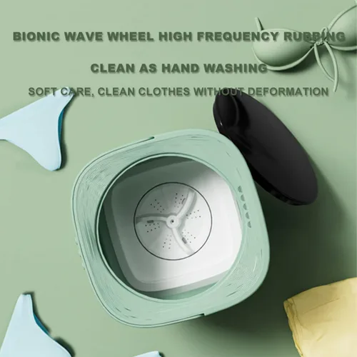 Vista 5 de Lavadora Portatil PequeñA Foldable Mini Small Portable Mini Washing Machine Portable Washer For Apartment, Laundry, Camping, Rv, Travel, Underwear