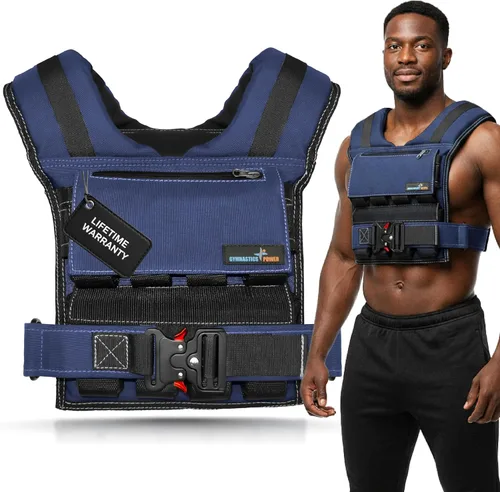 Vista 9 de Weighted Vest Adjustable for Men and Women – Workout Weight Training Vest for Fitness, Running, Strength, Exercise & Cross Training
