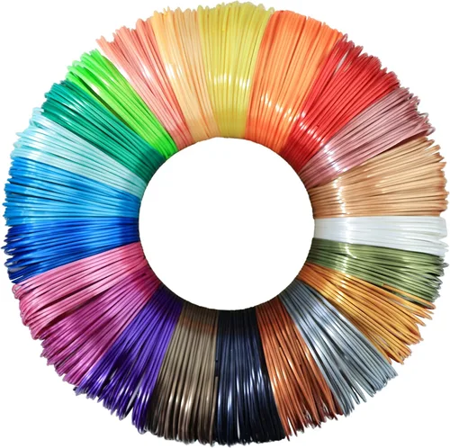 BBLIFE 22 colores de 0.069 in de repuesto de filamento PLA 3D brillante de seda, cada color 4M, paquete de muestra de filamento de impresión PLA