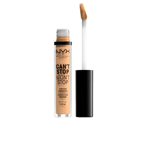 Vista 13 de NYX PROFESSIONAL MAKEUP Can't Stop Won't Stop - Corrector de contorno para maquillaje, 24 horas de cobertura total y acabado mate - Pálido