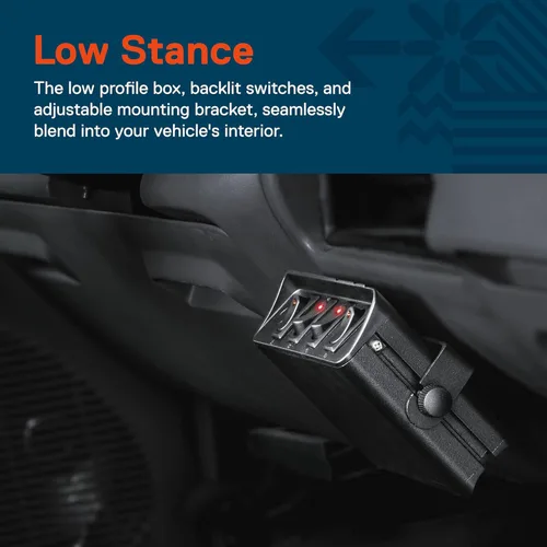 Vista 5 de True Mods - Caja de interruptor basculante de 4 bandas de 12 V [20 amperios máximo] [cables de 12 AWG] [12 voltios CC] SPST On/Off Rocker Toggle