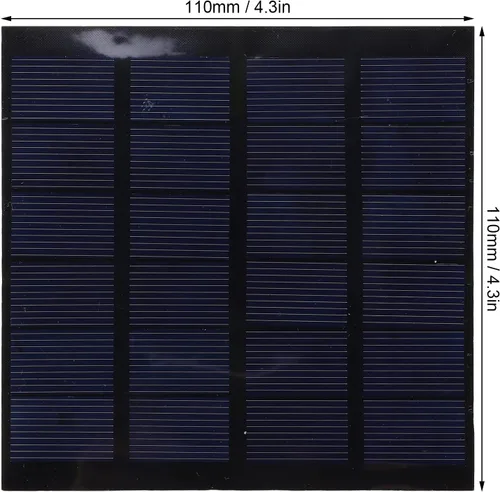 Vista 2 de 1.5W 6V 250mA Mini DIY Cargador de Teléfono Solar Portátil Alta Tasa de Conversión Ahorro de Energía Alta Estabilidad Panel de Carga Solar para Baja