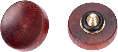 Vista 7 de VKO Botón de liberación de obturador suave de madera, botón delicado de obturador de cámara de 12 mm de superficie cóncava, negro