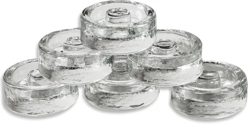 Vista 8 de Trademark Innovations Pesas de frasco de decapado de fermentación de vidrio, estilo agarre cruzado (juego de 6)