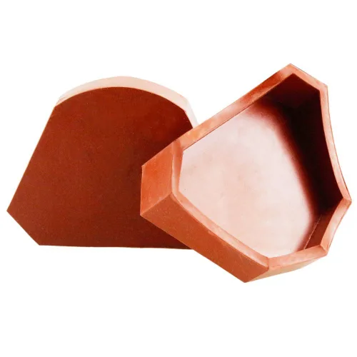 Vista 3 de Airgoesin 2pcs laboratorio dental silicona yeso modelo antiguo base moldes molde M tamaño bandeja marrón