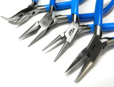 Vista 3 de Juego de 4 alicates para hacer joyas, juego de alicates de joyería para envolver pasatiempos JTS