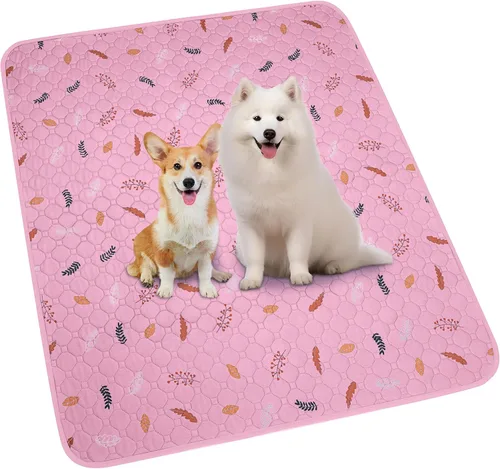 Vista 16 de Sunheir - Almohadillas lavables reutilizables para orina perros y entrenar mascotas, diseñadas para parques de juegos interiores, impermeables