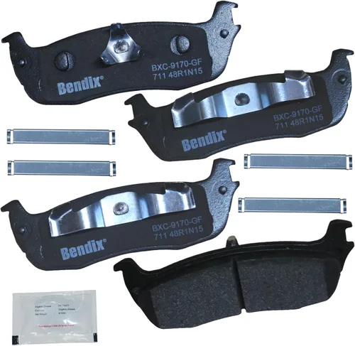 Vista 104 de Pastillas de Freno Traseras Cerámicas Bendix Priority1 CFC1510 para INFINITI QX56 2013-2011, QX80 2024-2014, Nissan Armada 2023-2017