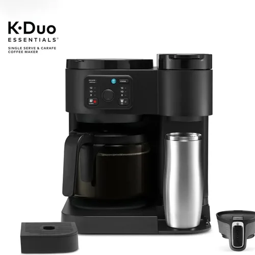 Vista 9 de K-Duo Essentials Coffee Maker, Single Serve Pod and 12 Cup Carafe, Dual Brewing System