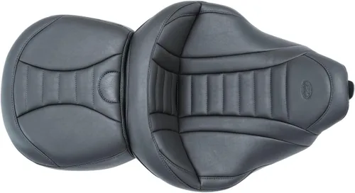 Vista 3 de Asientos para motocicleta Mustang 79006 Super Touring Deluxe de una pieza para Harley-Davidson Electra Glide Standard, Road Glide, Road King