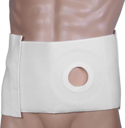 Vista 3 de OTC Ostomía Abdominal Binder, soporte para estoma, colostomía de hernia, cinturón de 9 pulgadas, almohadilla de apertura de 2 pulgadas, grande