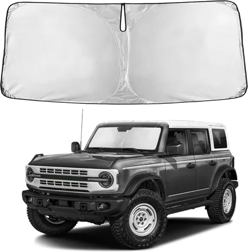 Vista 275 de EcoNour - Parasol plegable para parabrisas de Toyota Tacoma 2016-2025 2026, accesorios para camioneta de 2 puertas y 4 puertas, protector de visera