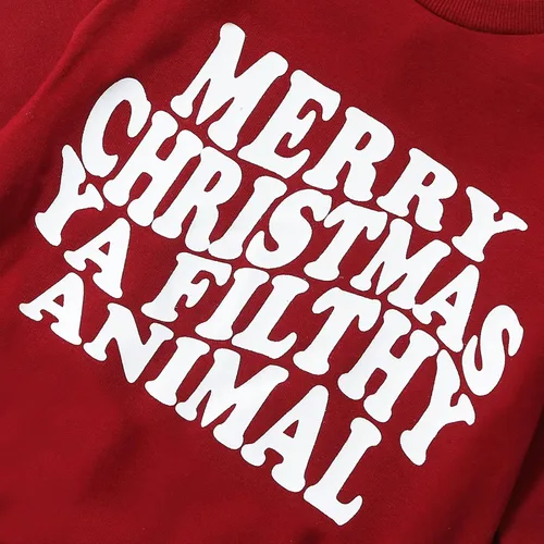 Vista 6 de MERSARIPHY Ropa de Navidad para bebé, sudadera para bebé, niño, niña, mameluco de Papá Noel para bebé, trajes de otoño e invierno