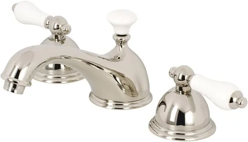 Vista 9 de Kingston Brass KS3967PL Grifo de baño extendido de 8 pulgadas, latón cepillado