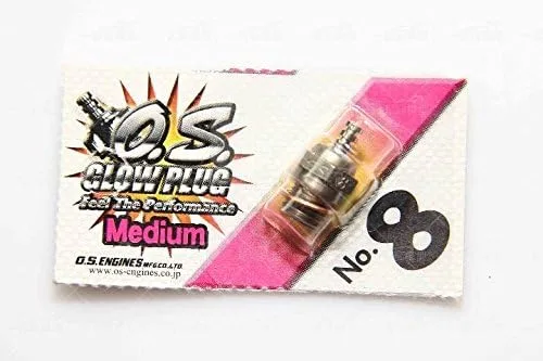 100% Original OS OS8 OS 8 No. 8 8 # Buje de resplandor medio para motor RC