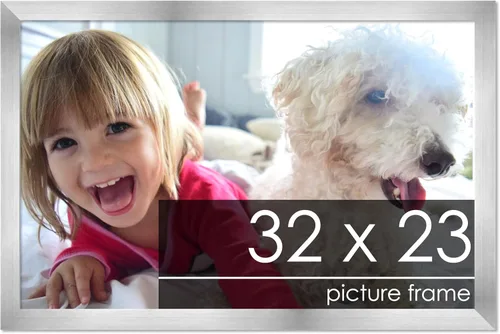 Vista 156 de Marco de madera de peltre plateado de 3 x 4 pulgadas, acrílico UV, respaldo de tablero de espuma y accesorios para colgar, marco de 3 x 4 pulgadas