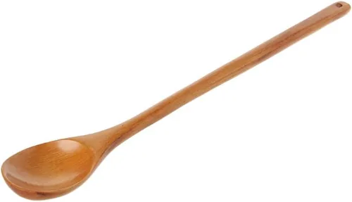 Cuchara de madera, cuchara grande de mango largo, cuchara de sopa, arroz, postre, utensilios de cocina, cubiertos para niños, cuchara de té de