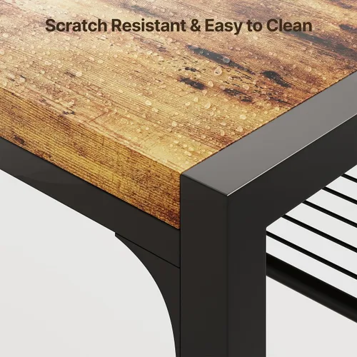 Vista 7 de Juego de mesa de comedor Gizoon para 6 con sillas, juego de mesa de cocina de 7 piezas para espacios pequeños, apartamento, cocina, comedor, ahorro