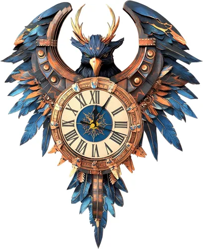 Vista 24 de Rompecabezas 3D para adultos, diseño de tortuga, kit de modelo, reloj mecánico de péndulo con números romanos, decoración de escritorio, hogar
