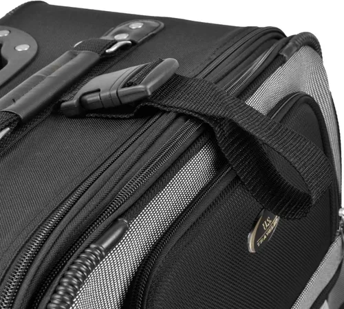 Vista 3 de U.S. Traveler New Yorker - Equipaje ligero expandible con ruedas, color negro, juego de 3 piezas