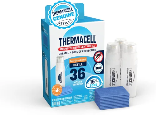 Thermacell - Recambios de repelente contra mosquitos, compatible con todos los repelentes Thermacell alimentados por combustible, eficaces,